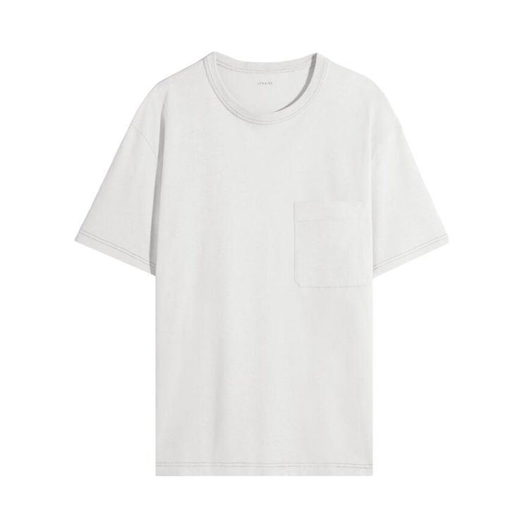 Lemaire Boxy Short Sleeve T Shirt Pearl
