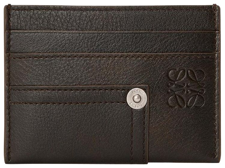 Loewe Panta Plain Cardholder Dark Brown