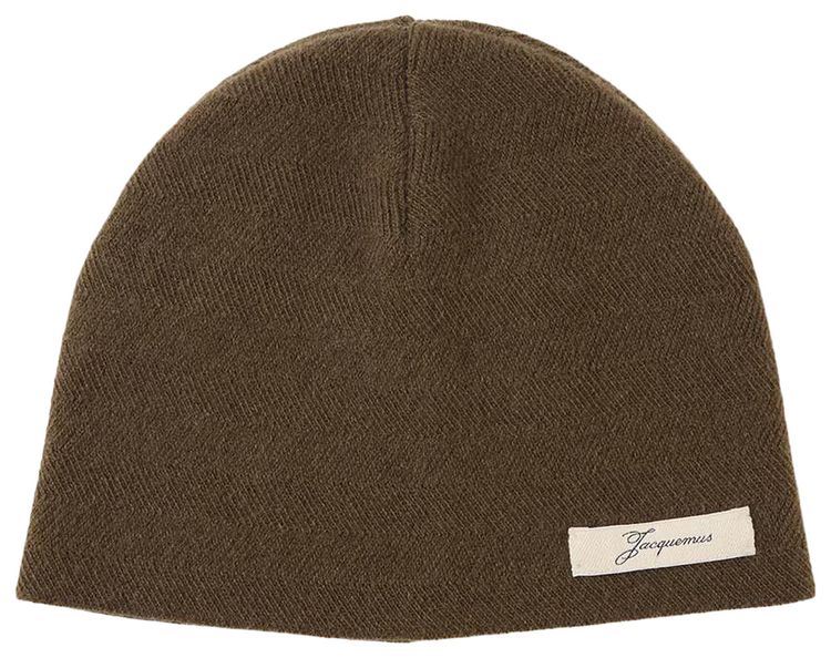 Jacquemus Le Bonnet Chevron Khaki