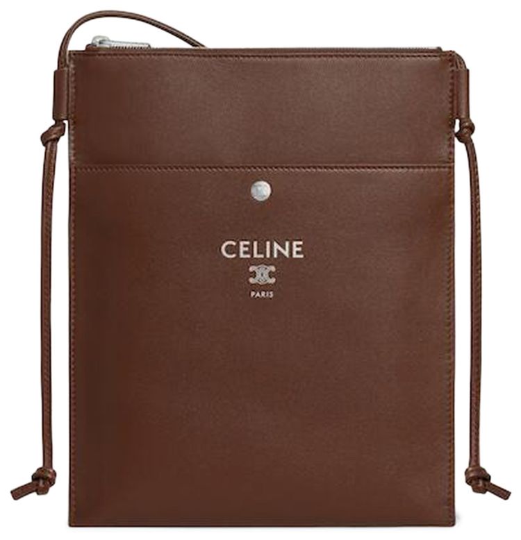 CELINE Sharp Pouch Chocolate