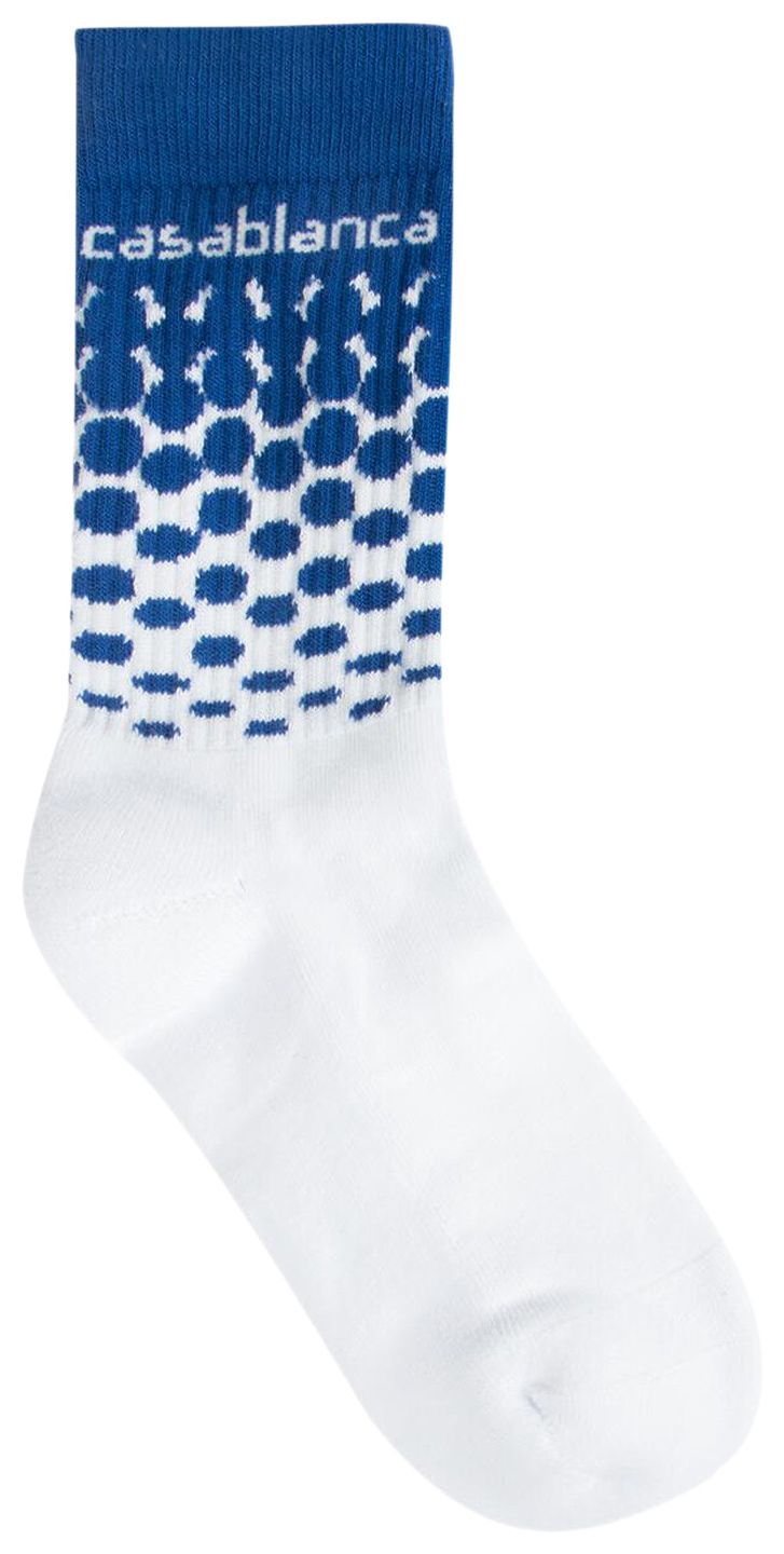 Casablanca Beyond Destiny Halftone Socks BlueWhite