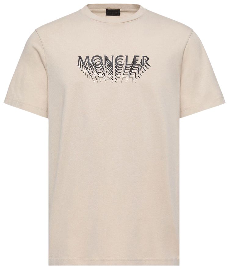 Moncler Short Sleeve T Shirt Light Beige