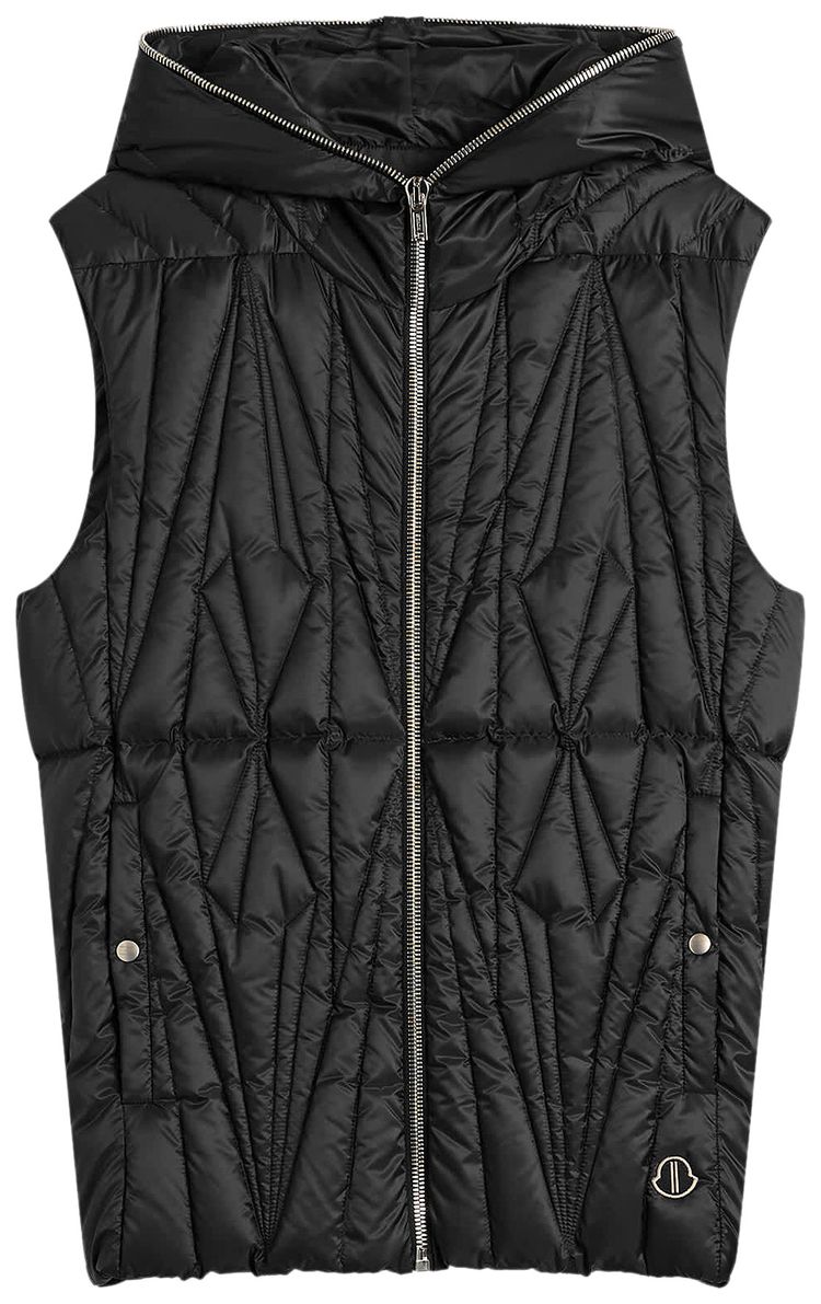 Rick Owens x Moncler Geocamo Ziplock Vest Black