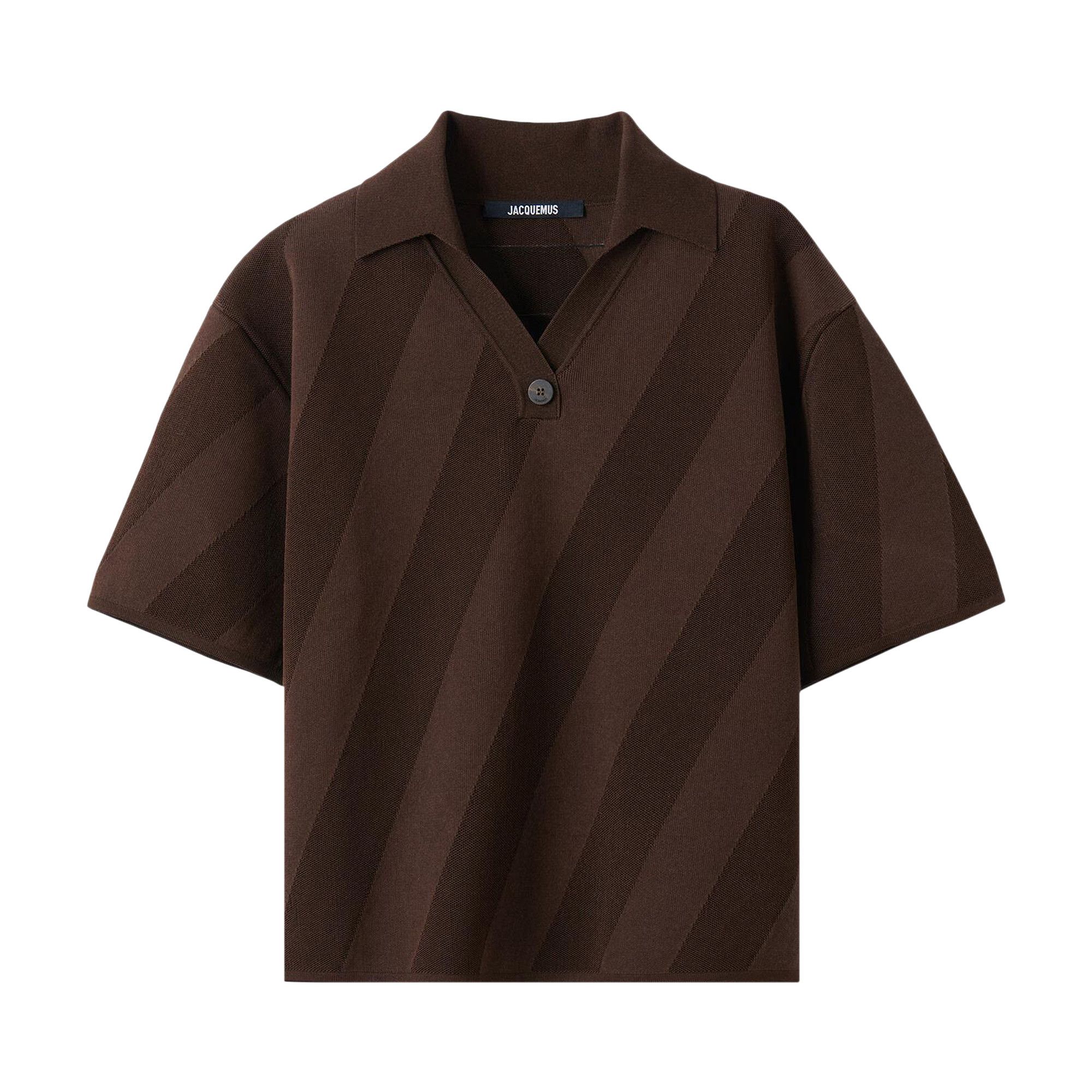 【未使用品】JACQUEMUS LA MAILLE TERAMO ポロシャツ S Jacquemus Navy 'La Maille Teramo' Polo Jacquemus