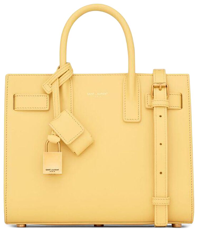 Saint Laurent Sac De Jour Nano Bag Soft Lemon