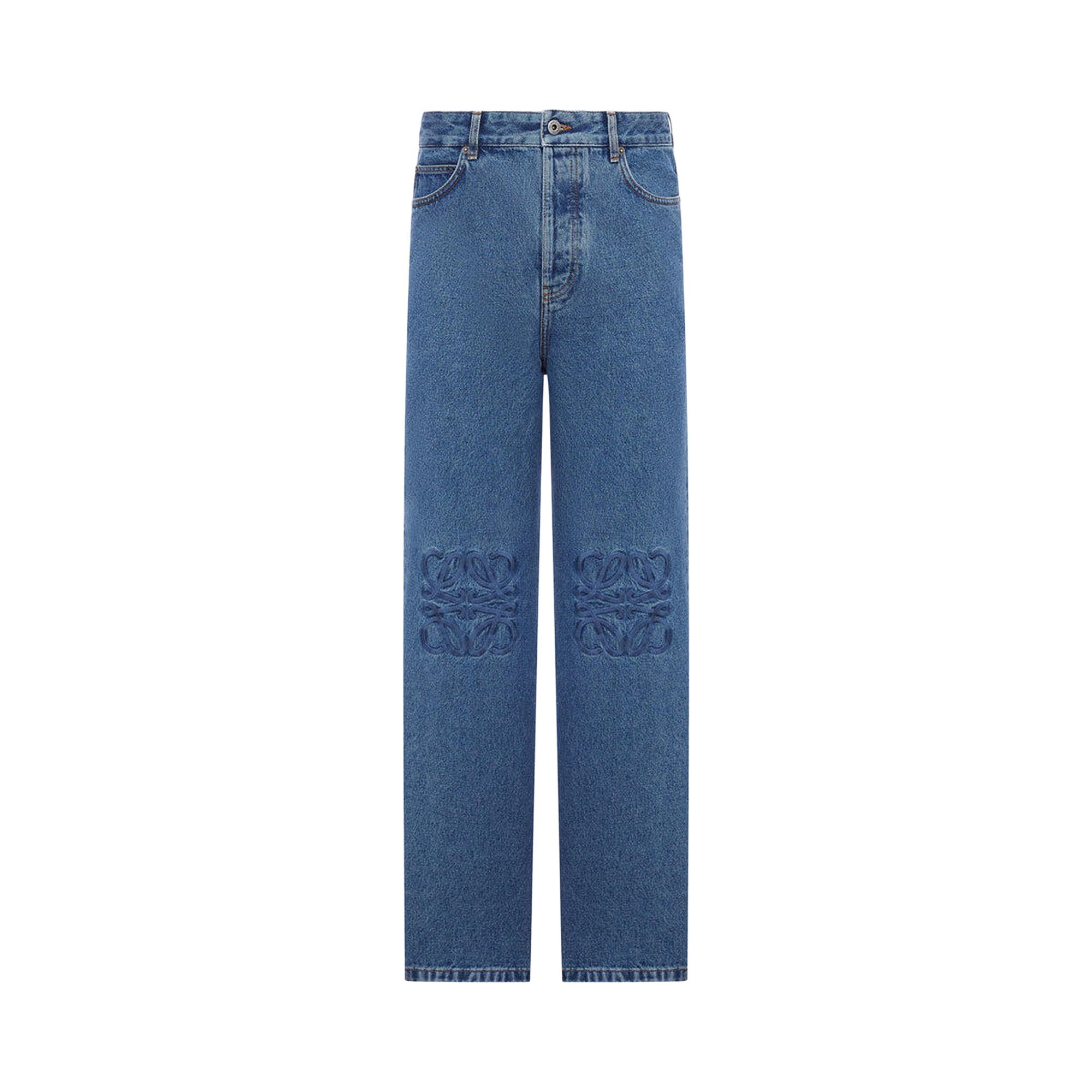 Buy Loewe Anagram Baggy Jeans 'Blue' - H526Y11X97 5320 | GOAT