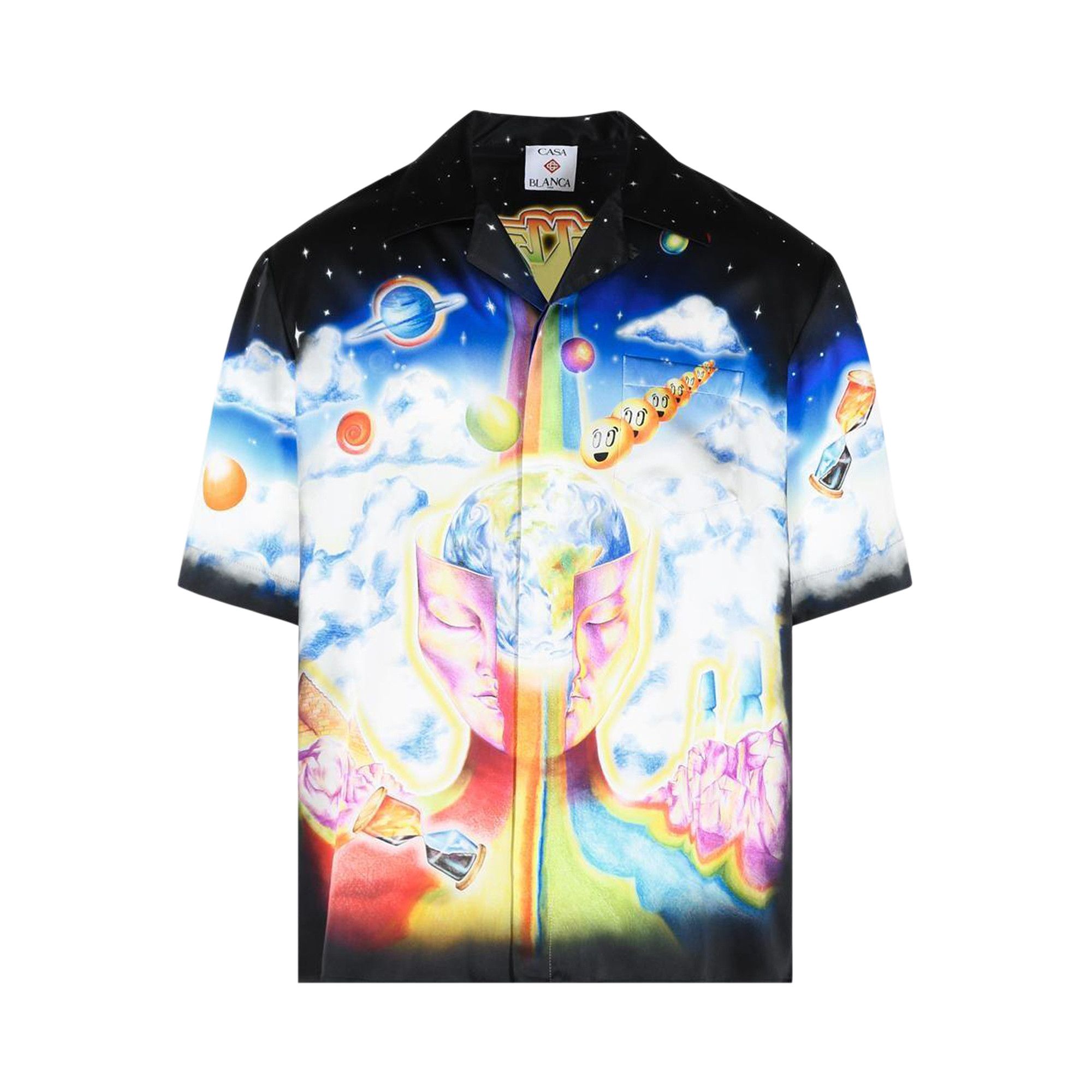 Buy Casablanca Cuban Collar Short-Sleeve Shirt 'The Essential