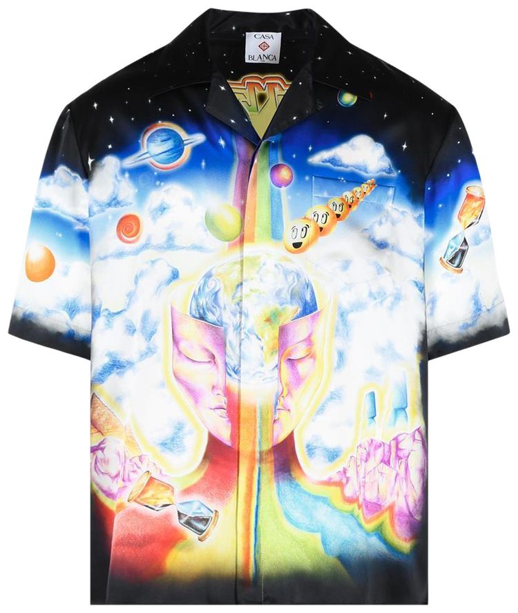 Casablanca Cuban Collar Short Sleeve Shirt The Essential Experience