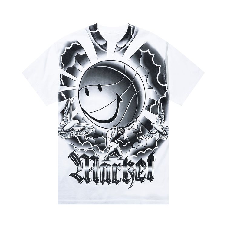 Market Smiley Carry Your Weight T Shirt White