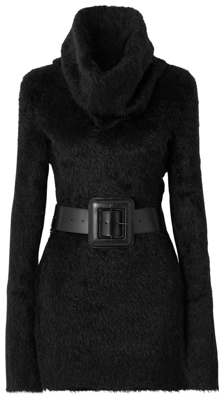 Balenciaga Belted Mini Dress Black