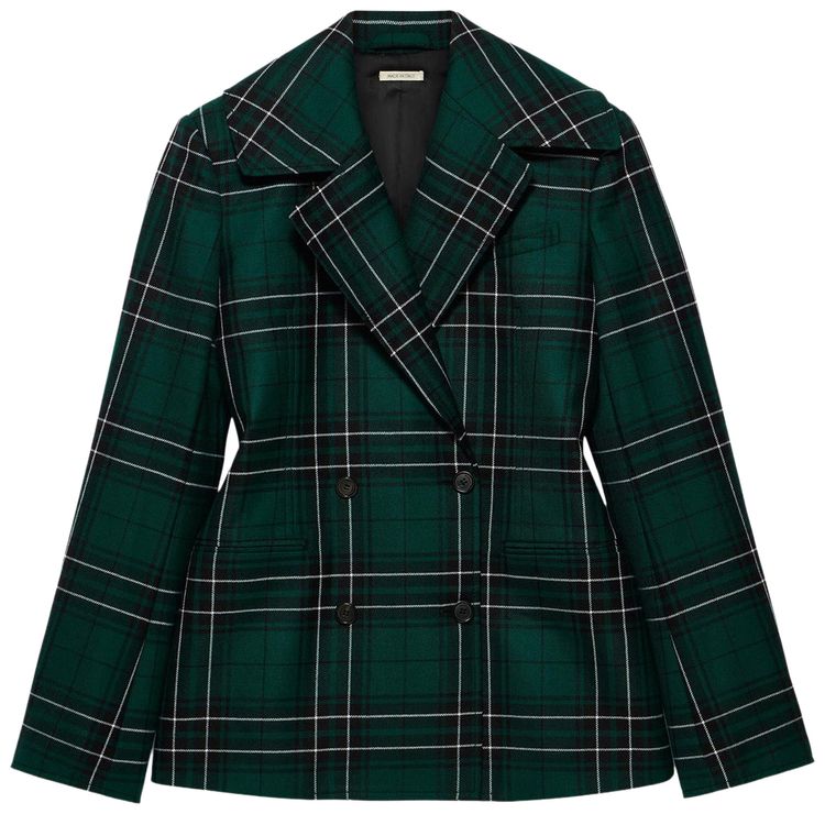JW Anderson Cinched Waist Tailored Jacket Forest Green
