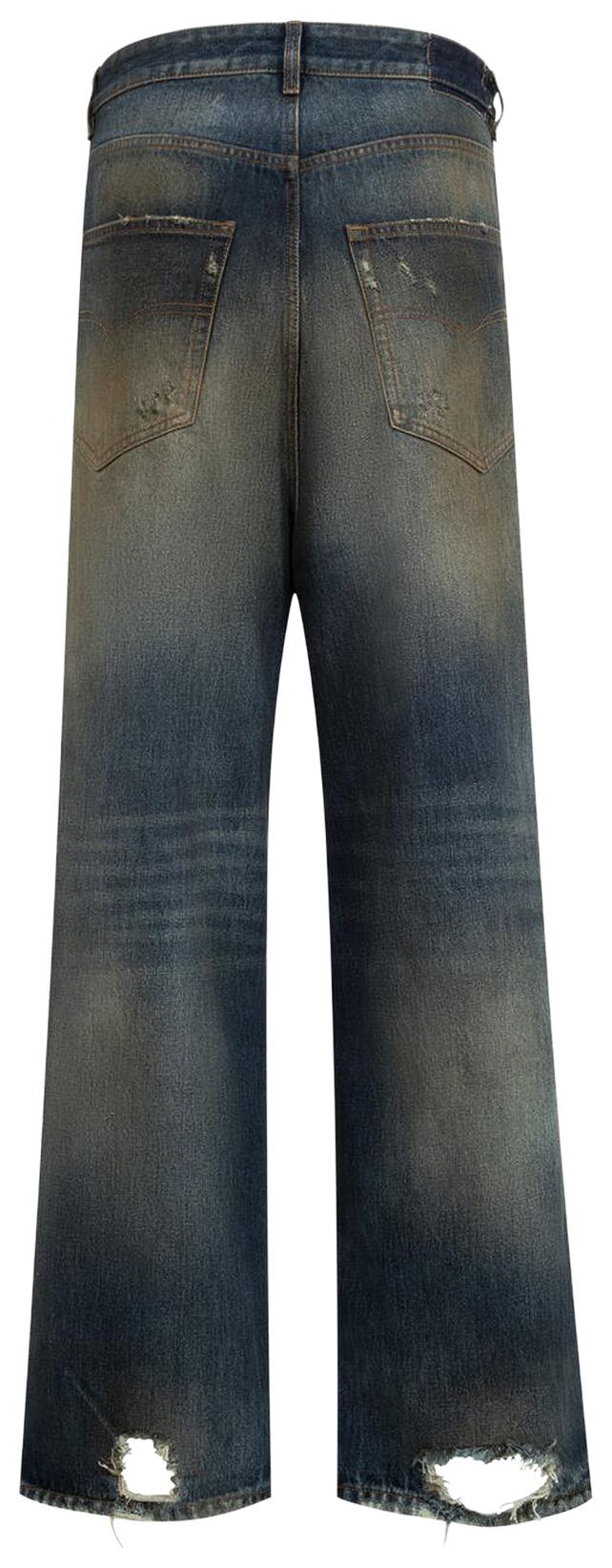 Vetements Trashed Jeans Washed Out Blue