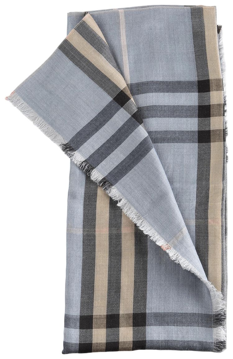 Burberry MU Check Scarf WavePebble Beige