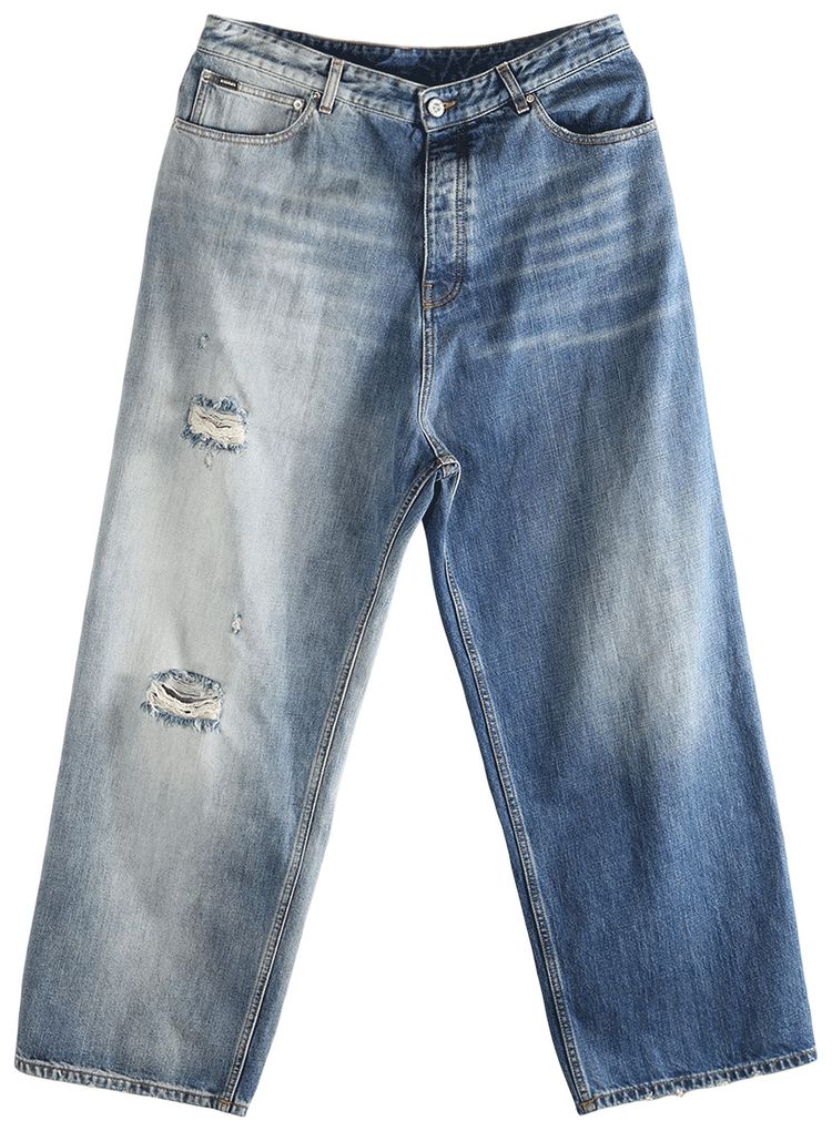 Vetements Degrade Effect Jeans Light BlueBlue