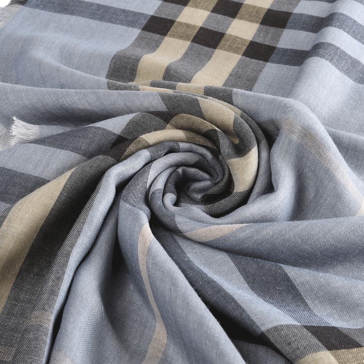 Burberry MU Check Scarf WavePebble Beige