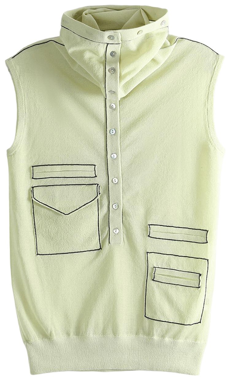 Kiko Kostadinov Kreiner Knit Rollneck Pastel Green