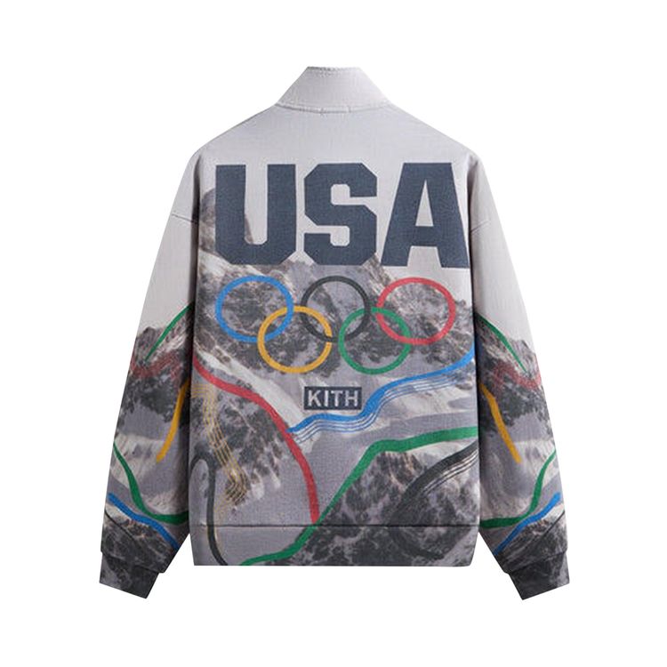 Kith For Team USA Winter Mountain Quarter Zip White