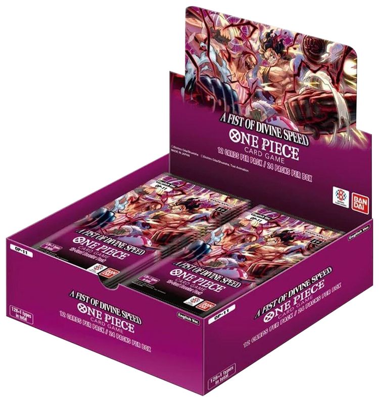 Bandai One Piece Card Game A Fist Of Divine Speed Booster Box OP 11