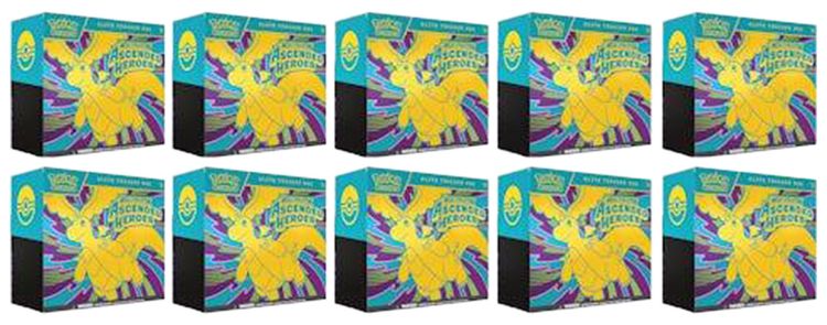 Pokemon Mega Evolution Ascended Heroes Elite Trainer Box 10x Lot