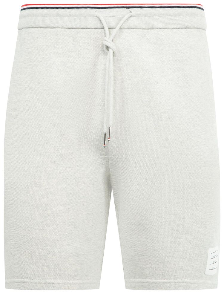 Thom Browne Pique Loopback Sweatshorts Light Grey