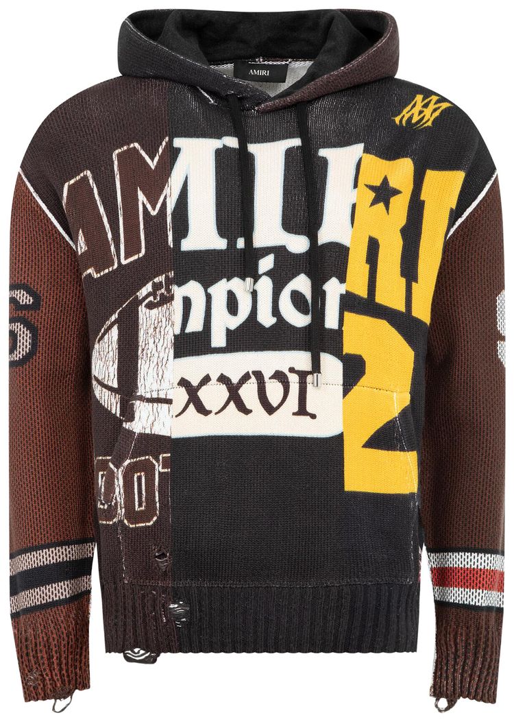 Amiri Spliced Hoodie Multicolor