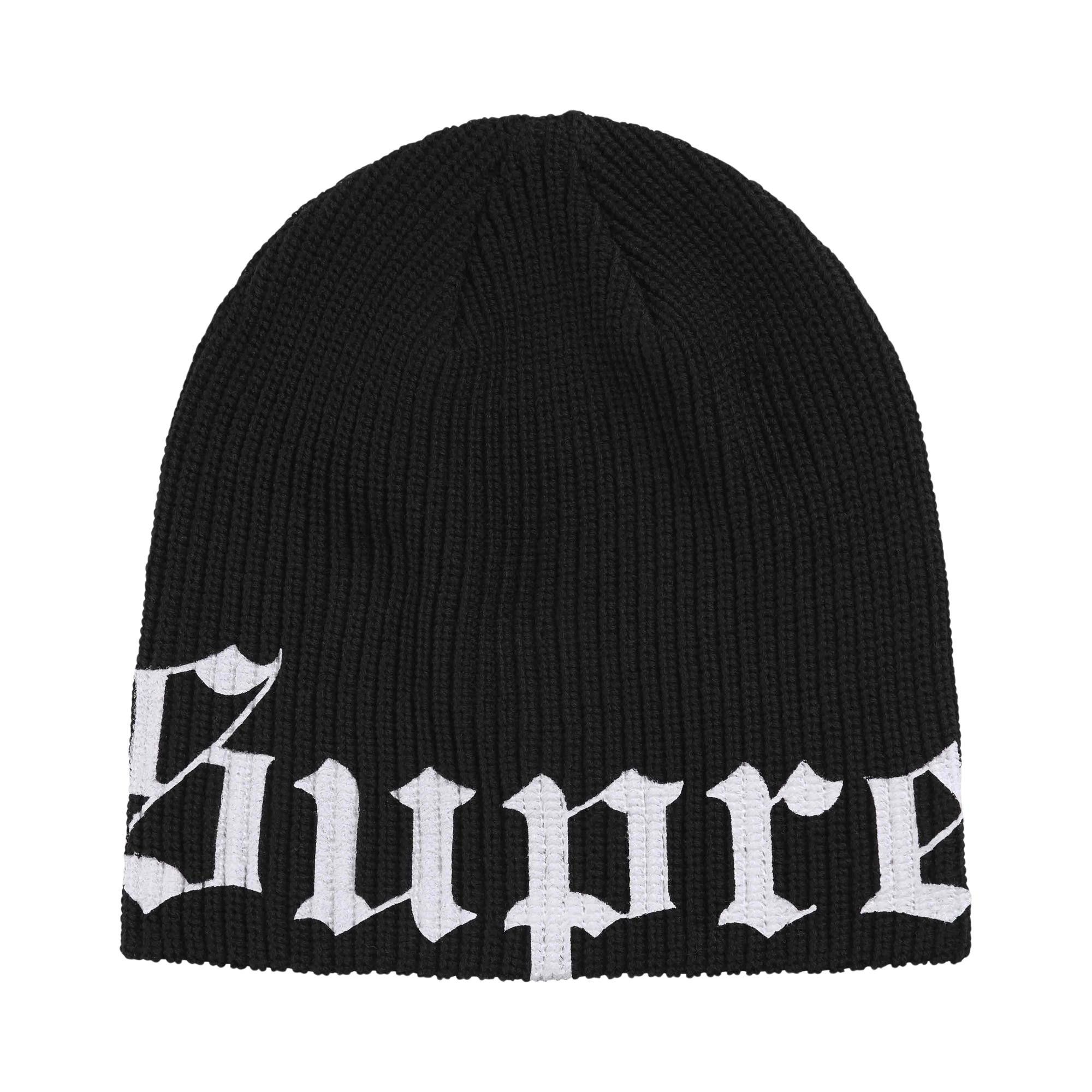 Buy Supreme Old English Printed Beanie 'Black' - SS26BN5 BLACK | GOAT