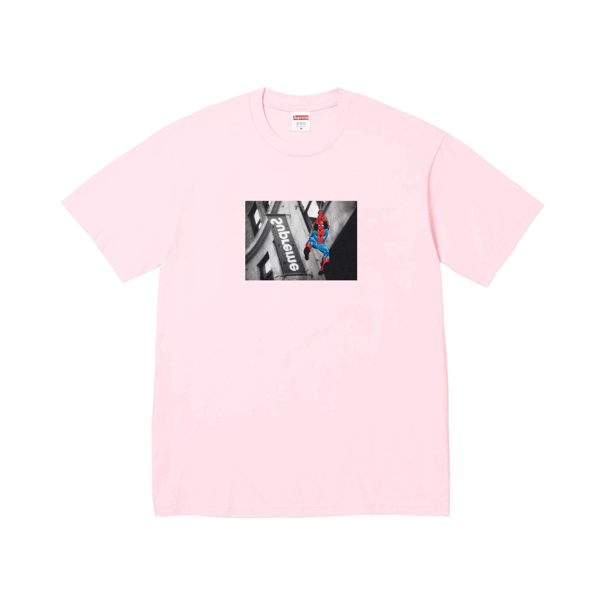 Buy Supreme x Spider-Man Tee 'Light Pink' - SS26T56 LIGHT PINK | GOAT
