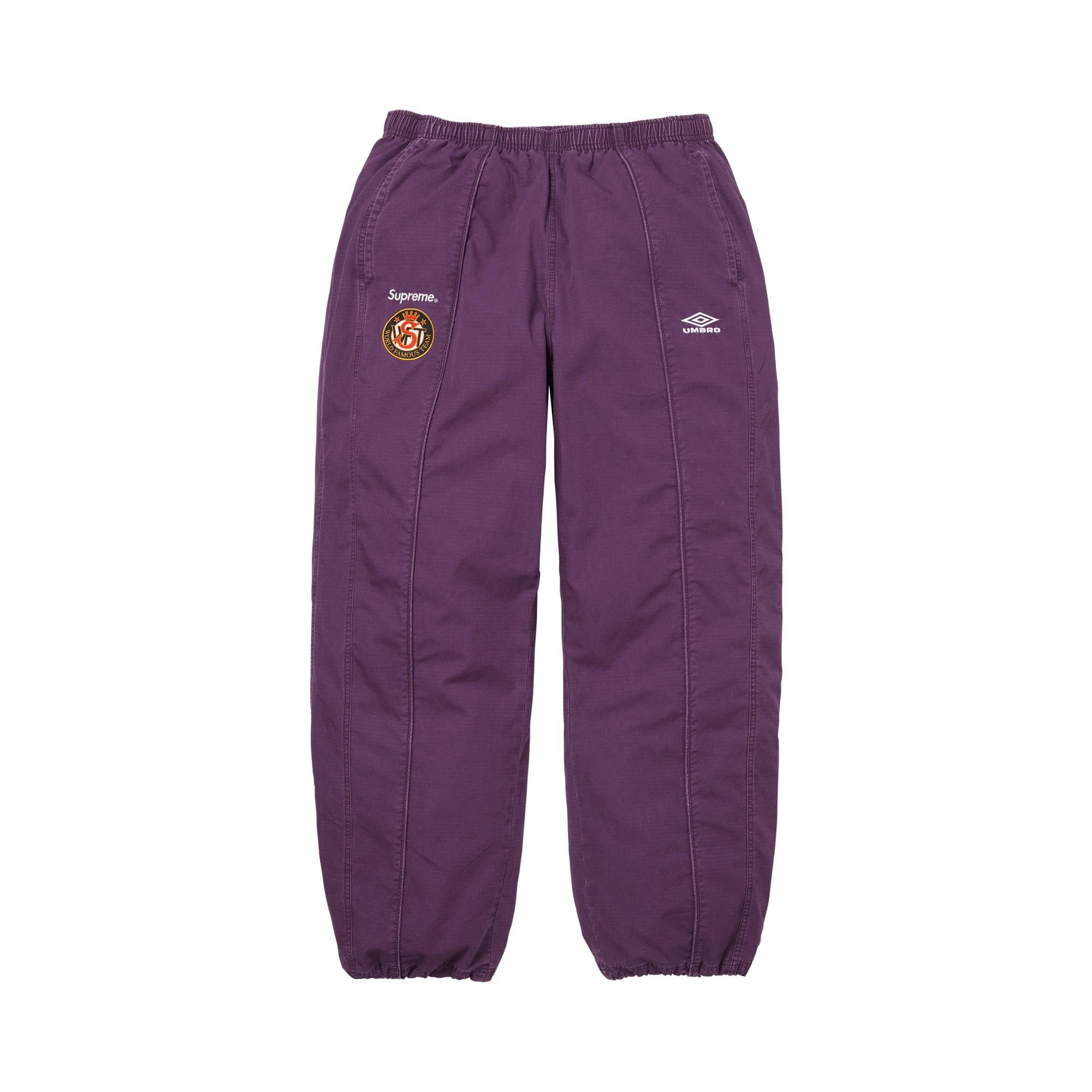 Buy Supreme x Umbro Cotton Ripstop Track Pant 'Plum' - SS26P13