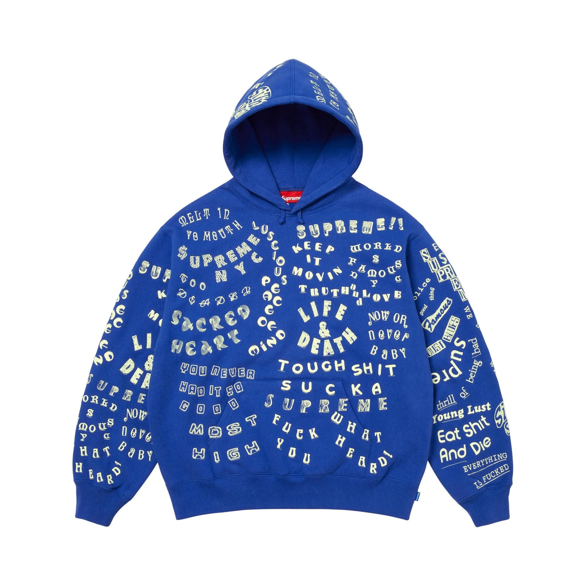 Buy Supreme Too Deadly Hooded Sweatshirt 'Royal' - SS26SW14 ROYAL
