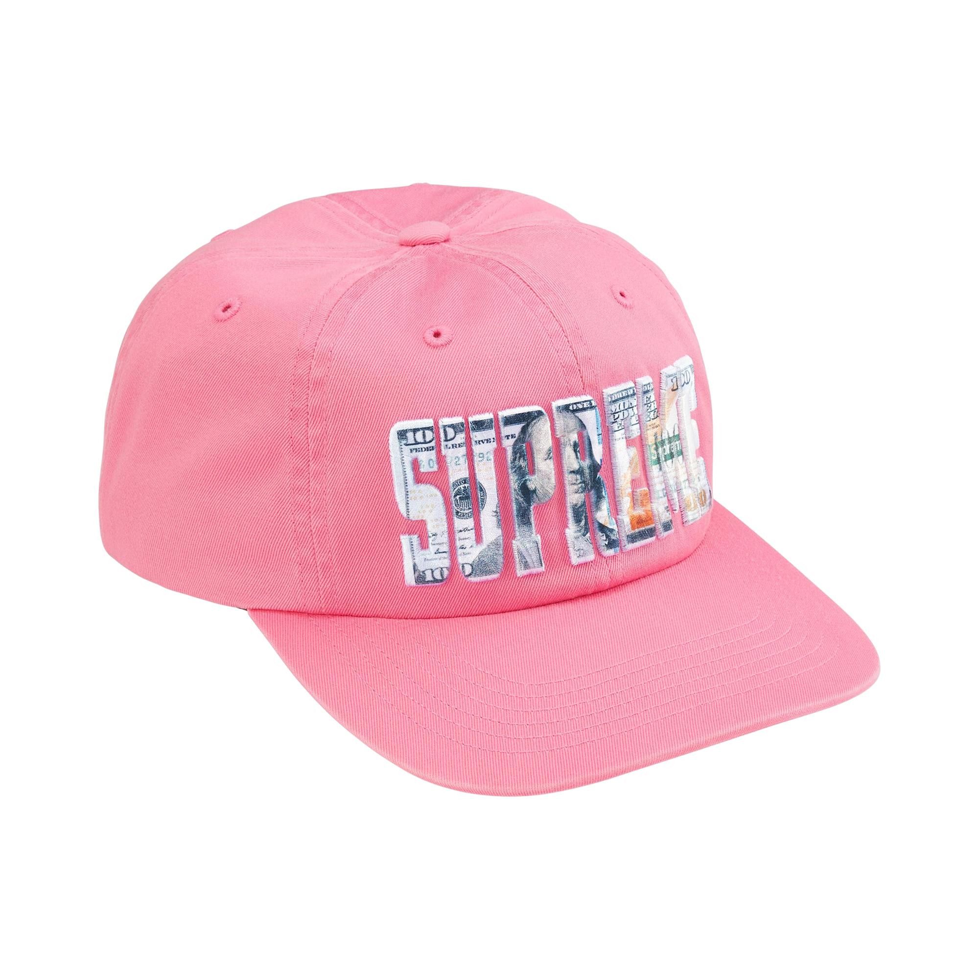Buy Supreme Embroidered Money Logo 6-Panel 'Pink' - SS26H60 PINK