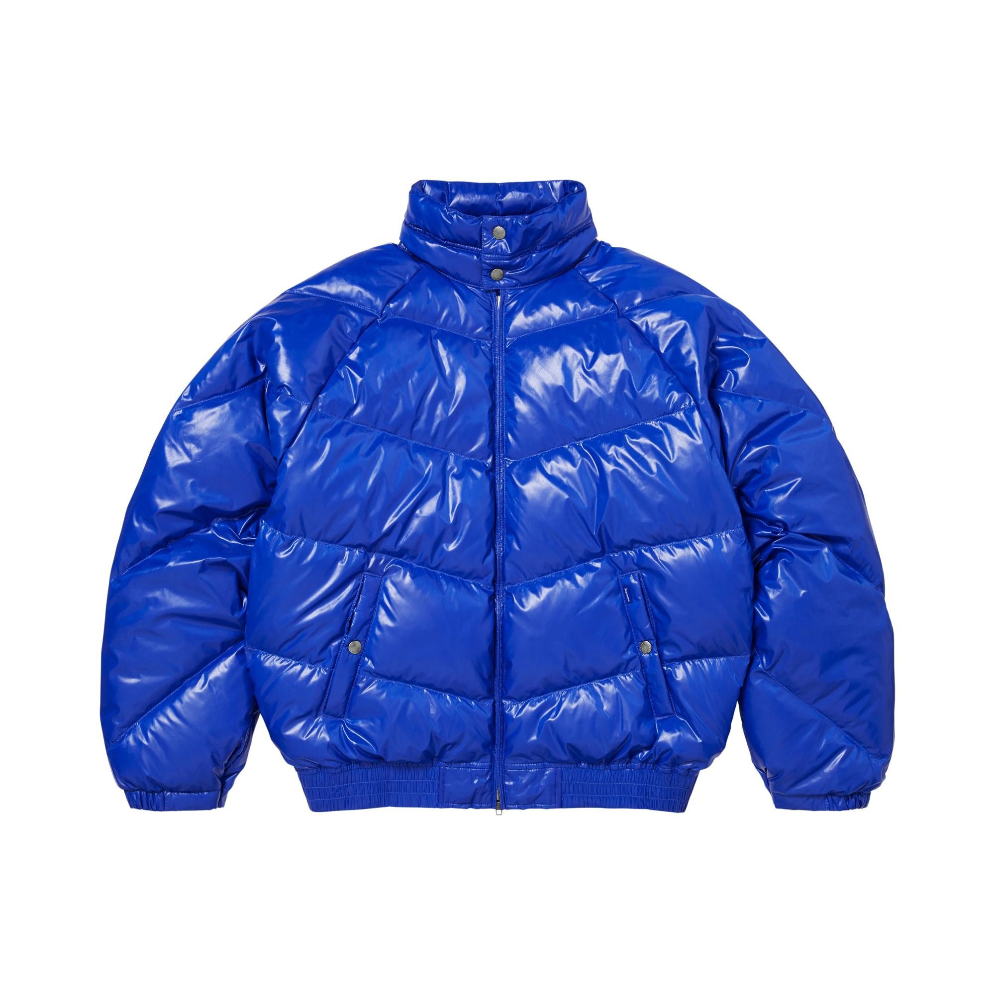 Buy Supreme x Schott Glossy Lightweight Down Puffer Jacket 'Royal