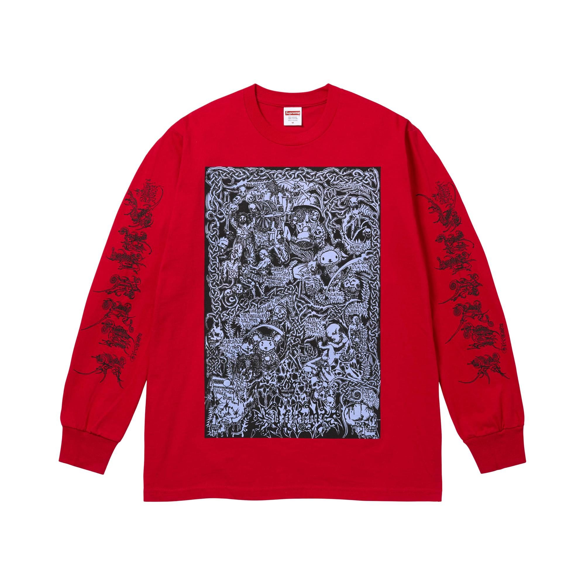 Buy Supreme Wombat Long-Sleeve Tee 'Red' - SS26T54 RED | GOAT