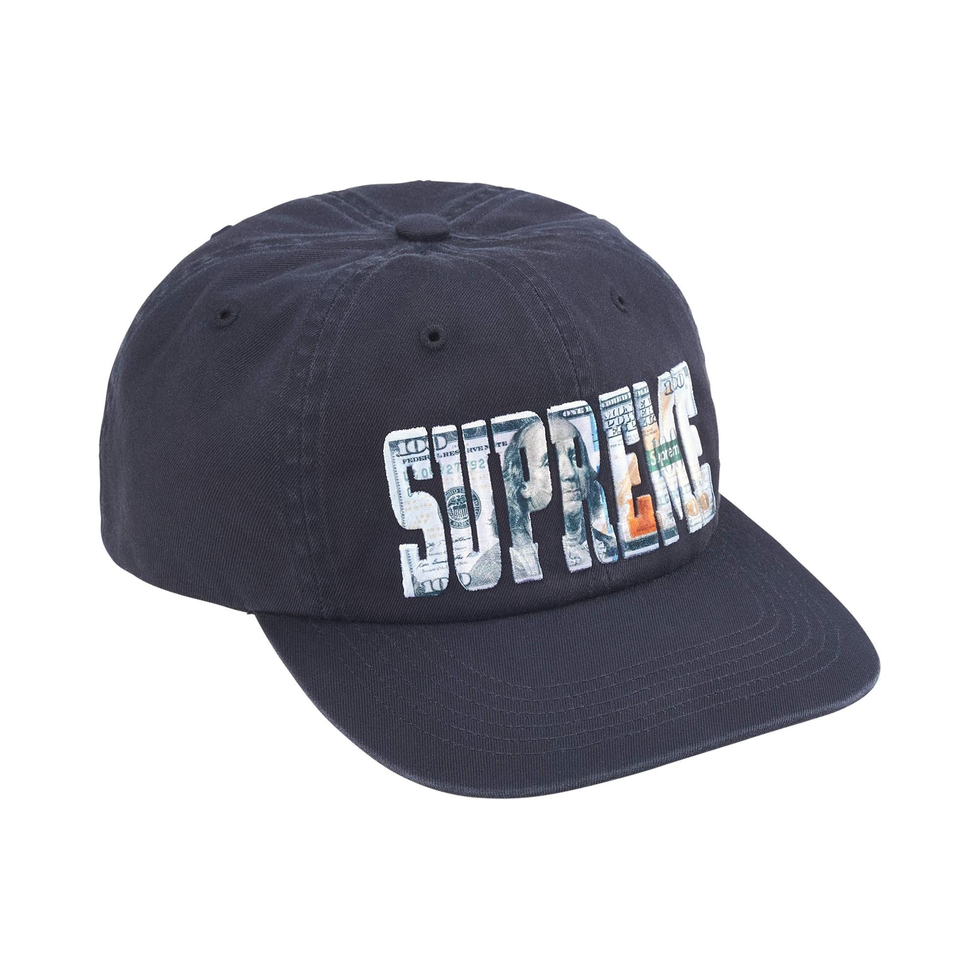 Buy Supreme Embroidered Money Logo 6-Panel 'Navy' - SS26H60 NAVY