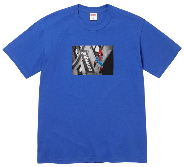 Supreme x Spider Man Tee Royal