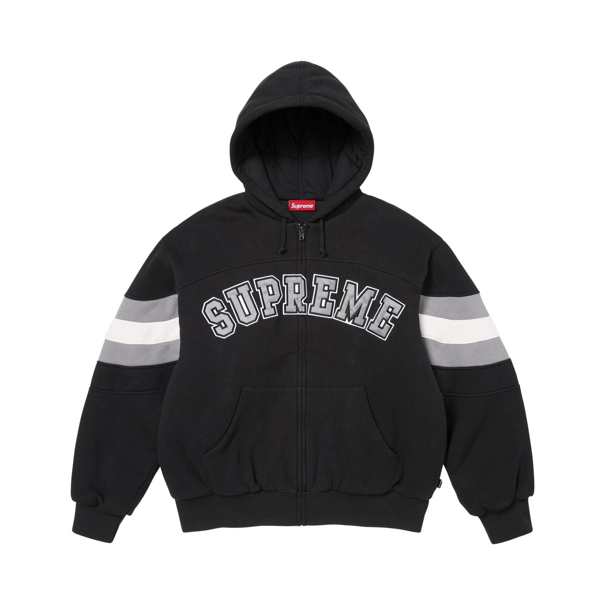Buy Supreme Filled Zip Up Hooded Sweatshirt 'Black' - SS26SW29