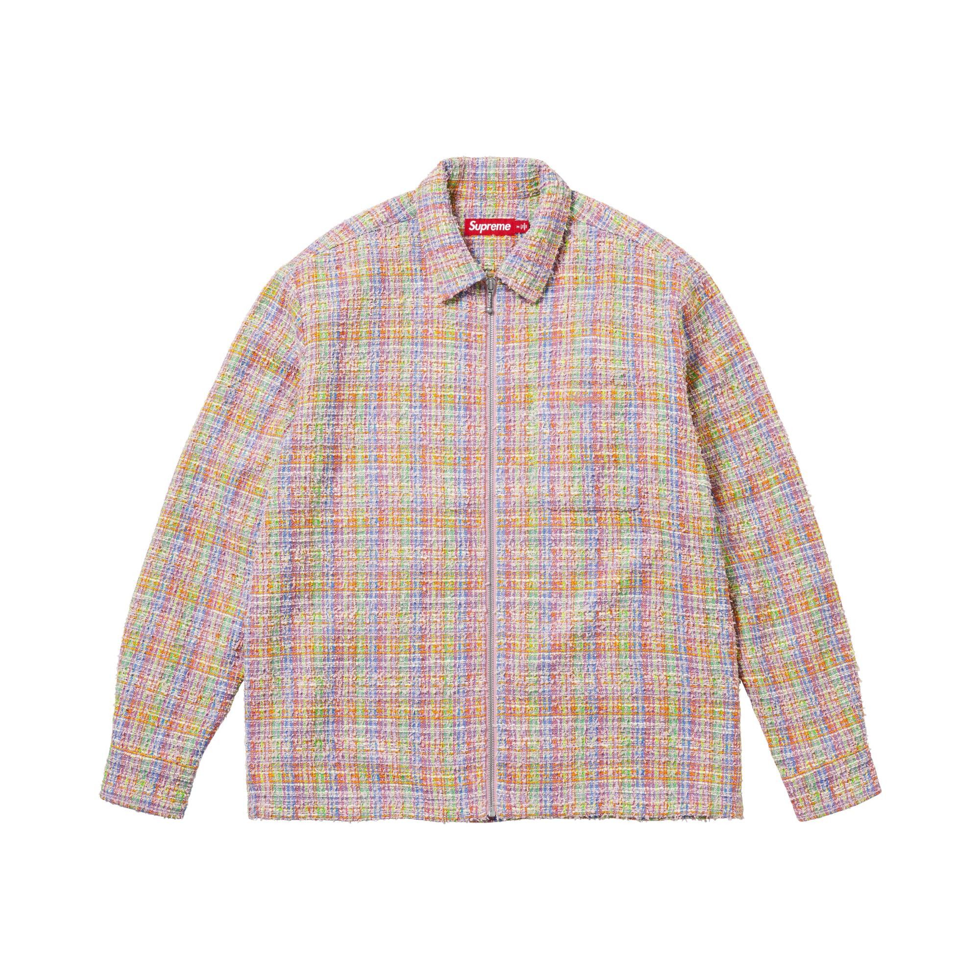 Buy Supreme Bouclé Zip Up Shirt 'Multicolor' - SS26S4 MULTICOLOR