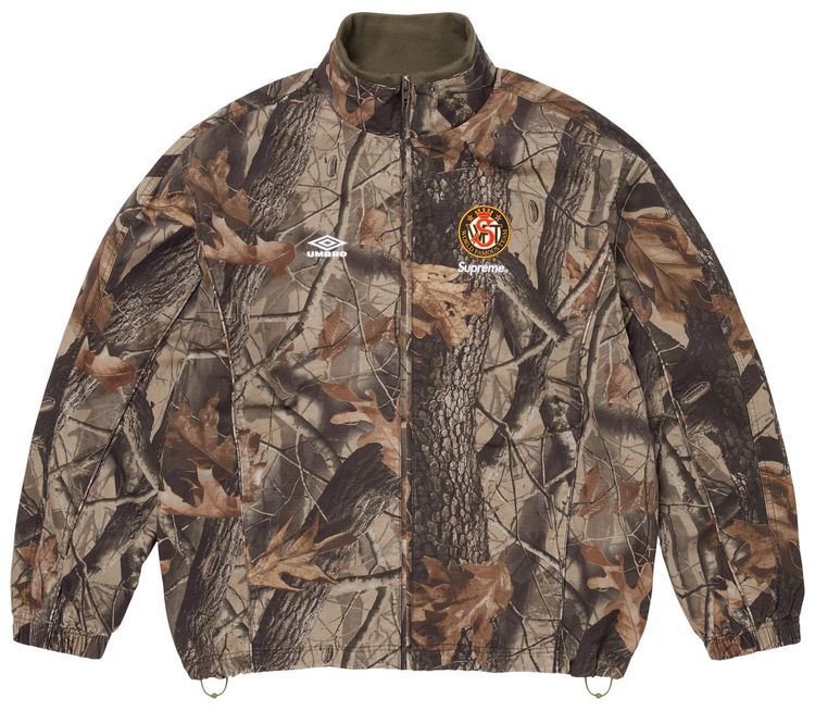Supreme x Umbro Cotton Ripstop Track Jacket Realtree Hardwoods Camo