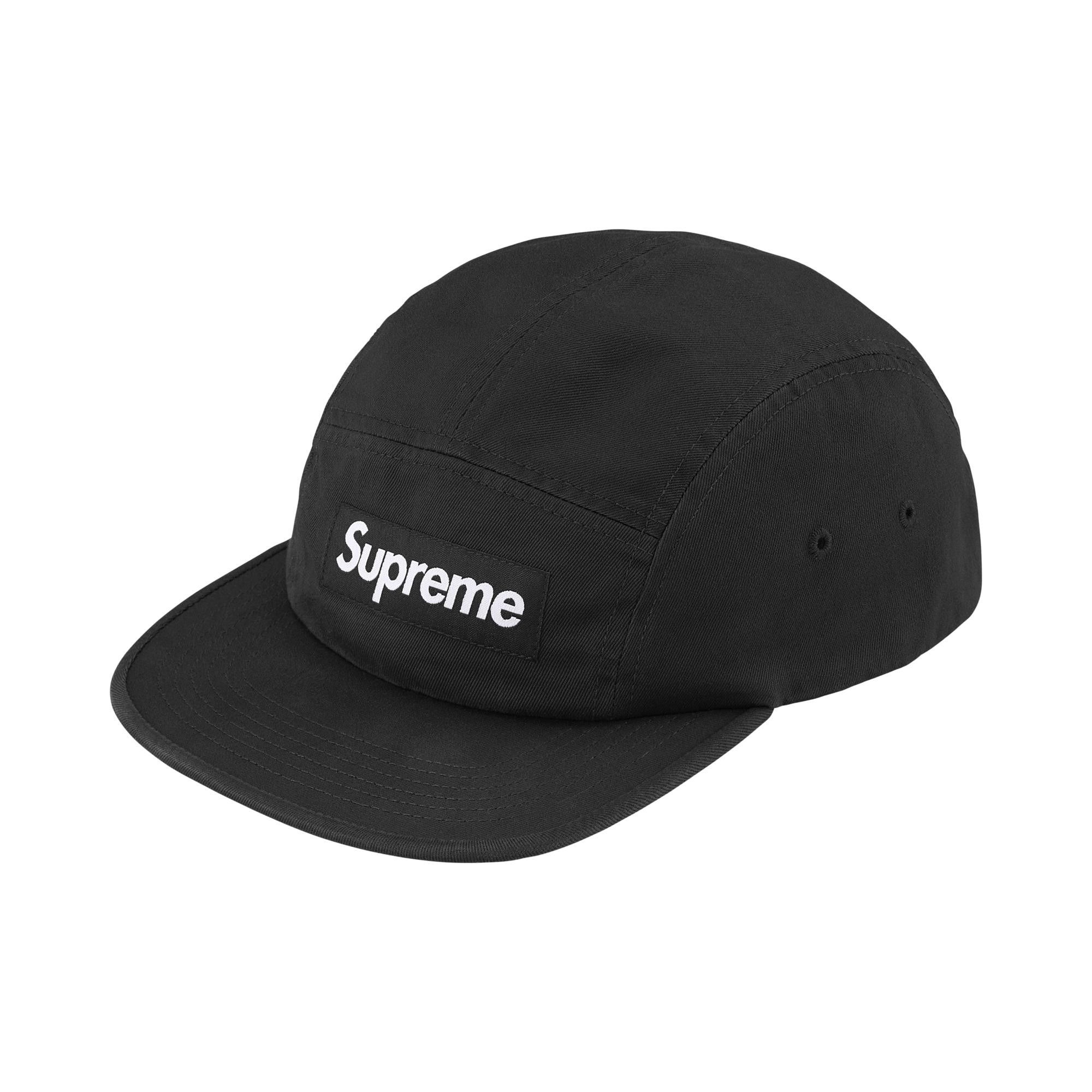 Buy Supreme Washed Chino Twill Camp Cap 'Black' - SS26H2 BLACK | GOAT