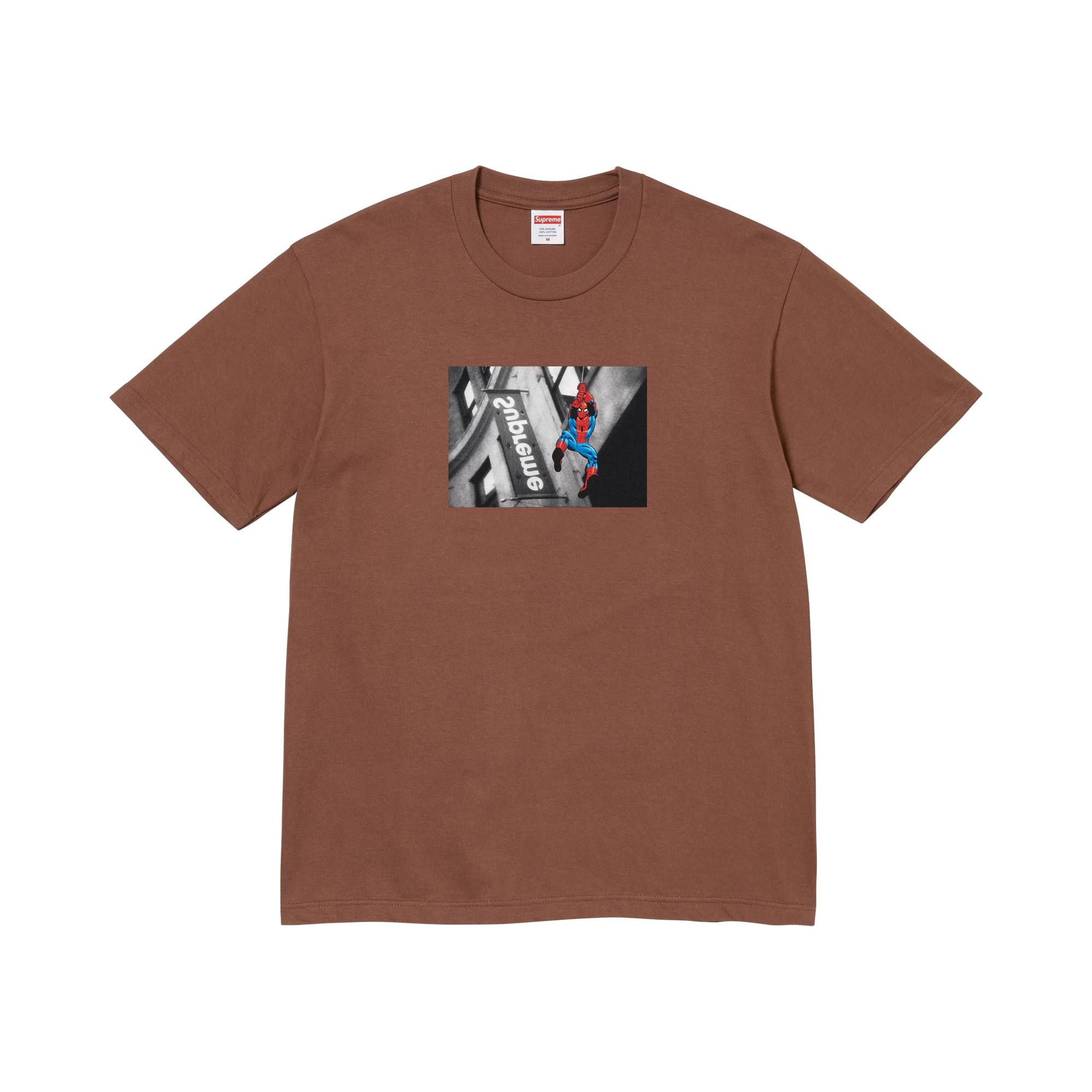 Buy Supreme x Spider-Man Tee 'Brown' - SS26T56 BROWN | GOAT