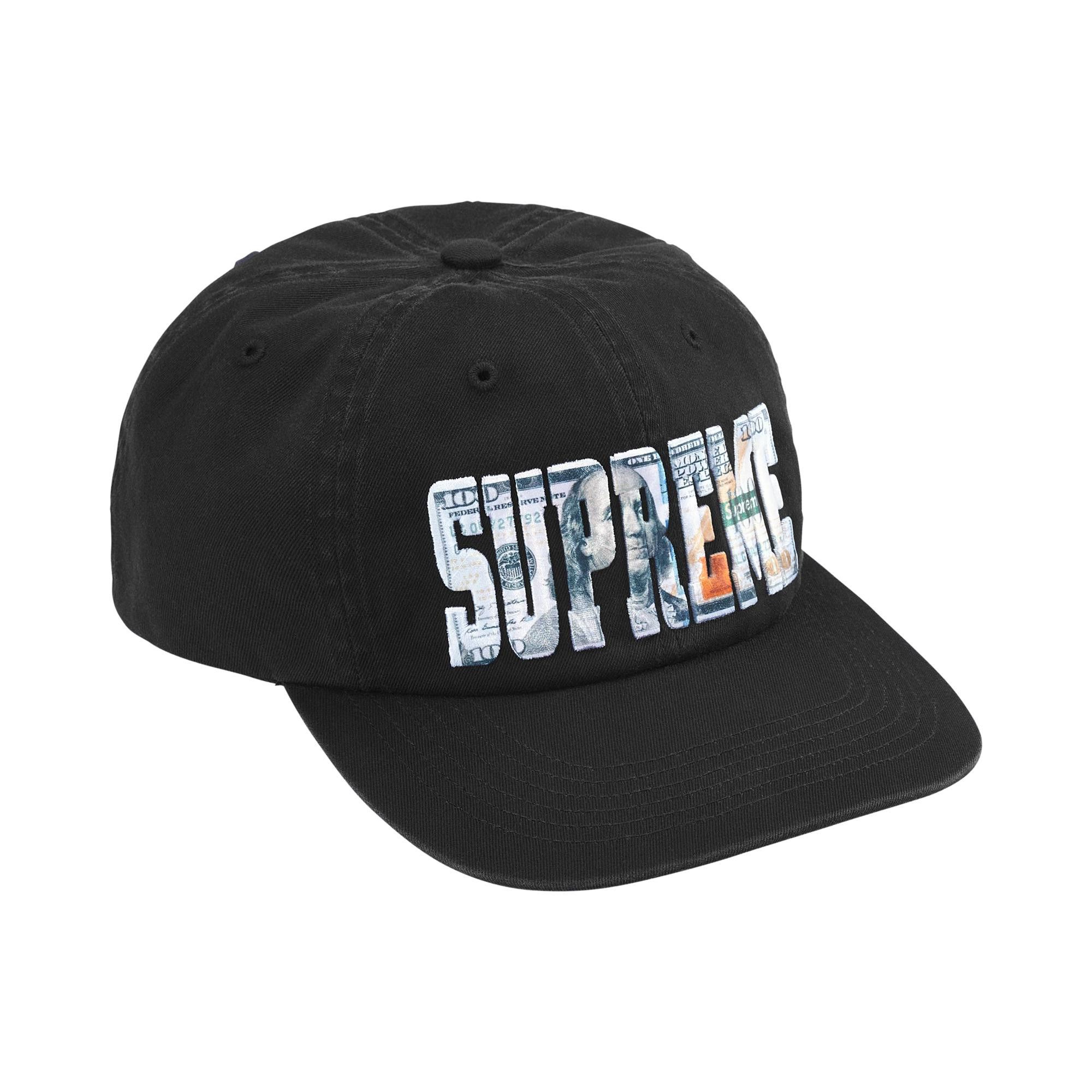Buy Supreme Embroidered Money Logo 6-Panel 'Black' - SS26H60 BLACK