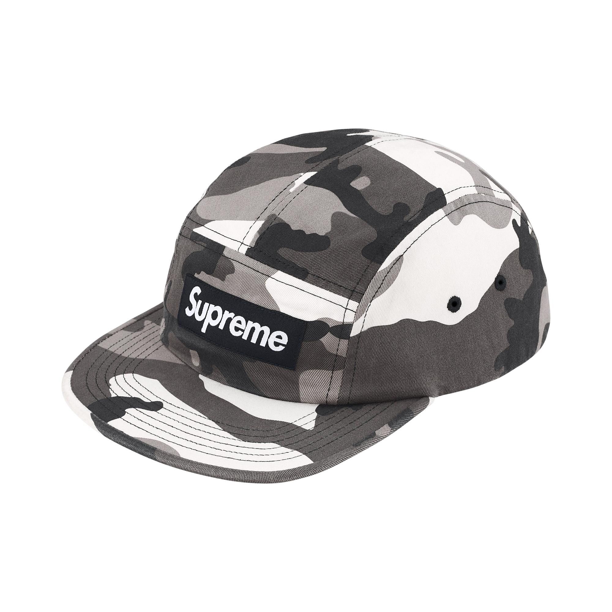 Buy Supreme Washed Chino Twill Camp Cap 'Snow Camo' - SS26H2 SNOW