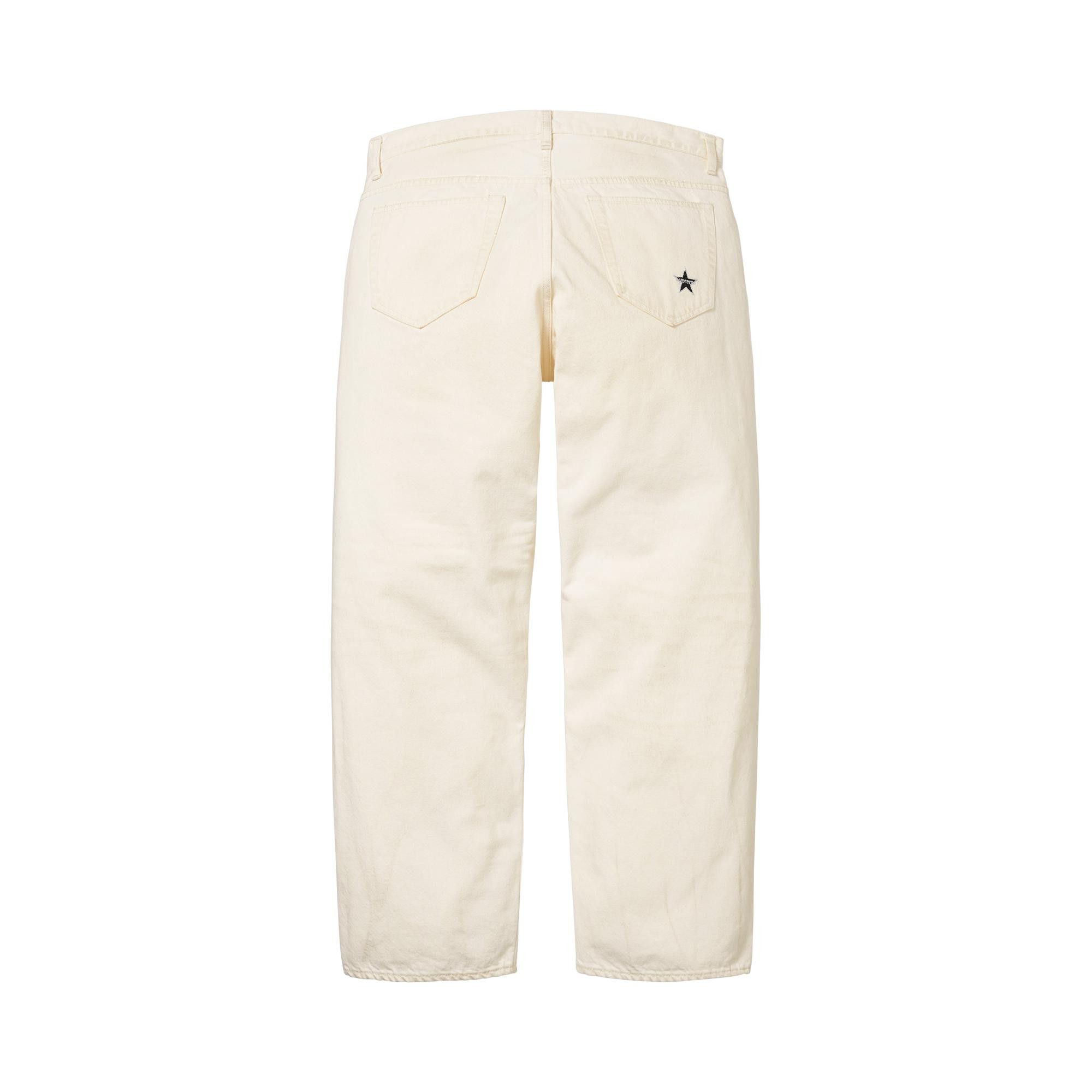 Buy Supreme Distressed Loose Fit Selvedge Jean 'Washed White