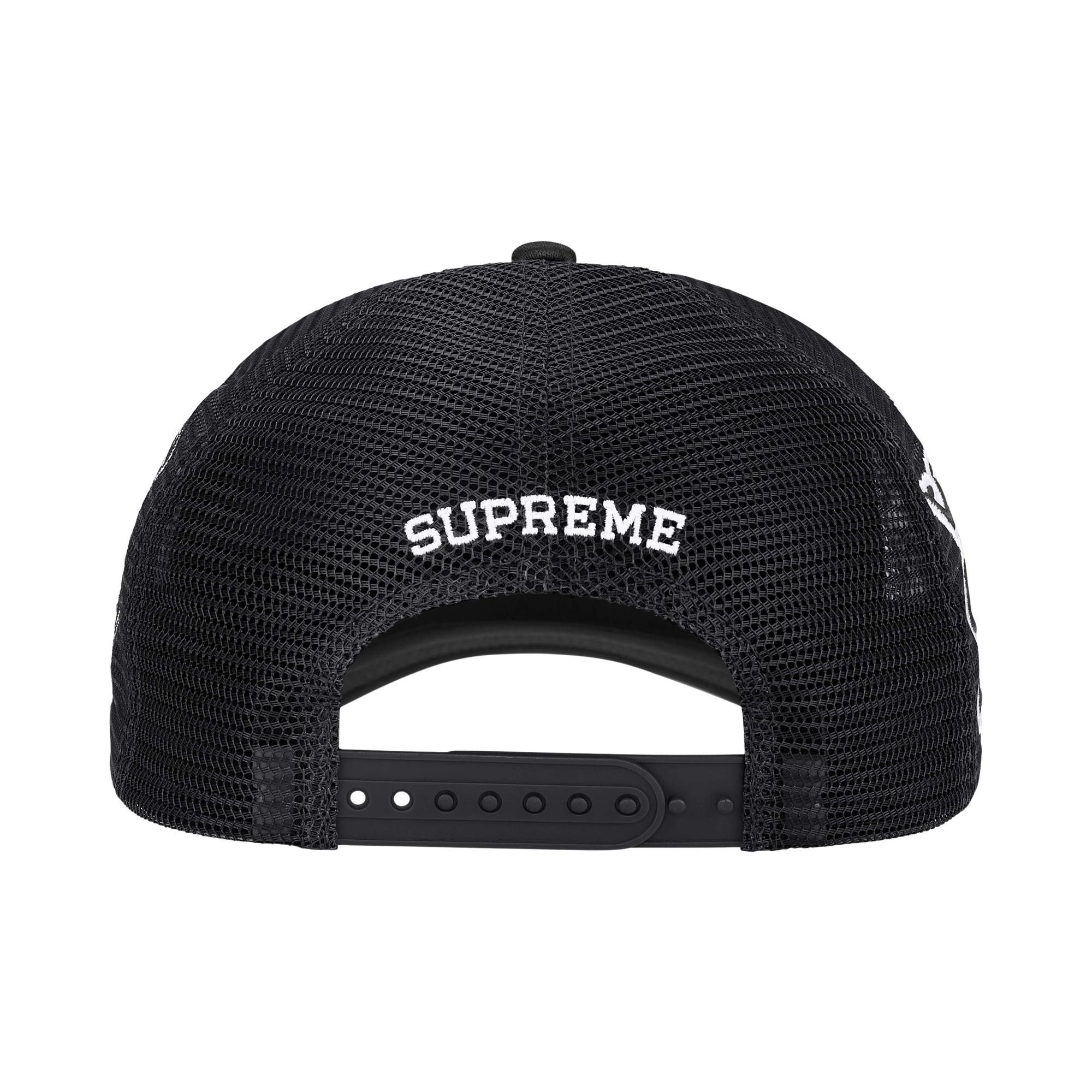 Supreme University Mesh Back 5-Panel タグ付 Supreme University Mesh Back 5-Panel Black - SS26 - US
