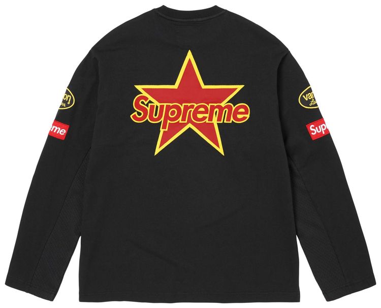 Supreme x Vanson Leathers Long Sleeve Top Black