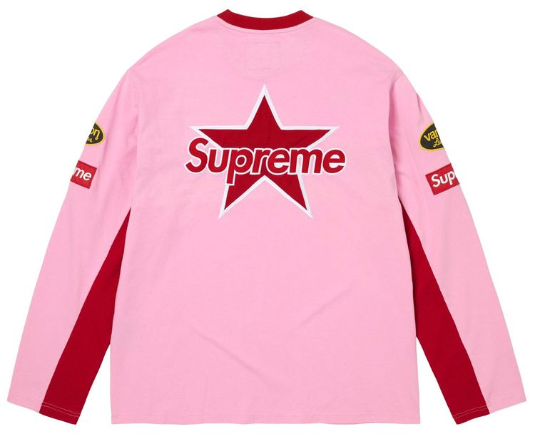 Supreme x Vanson Leathers Long Sleeve Top Pink