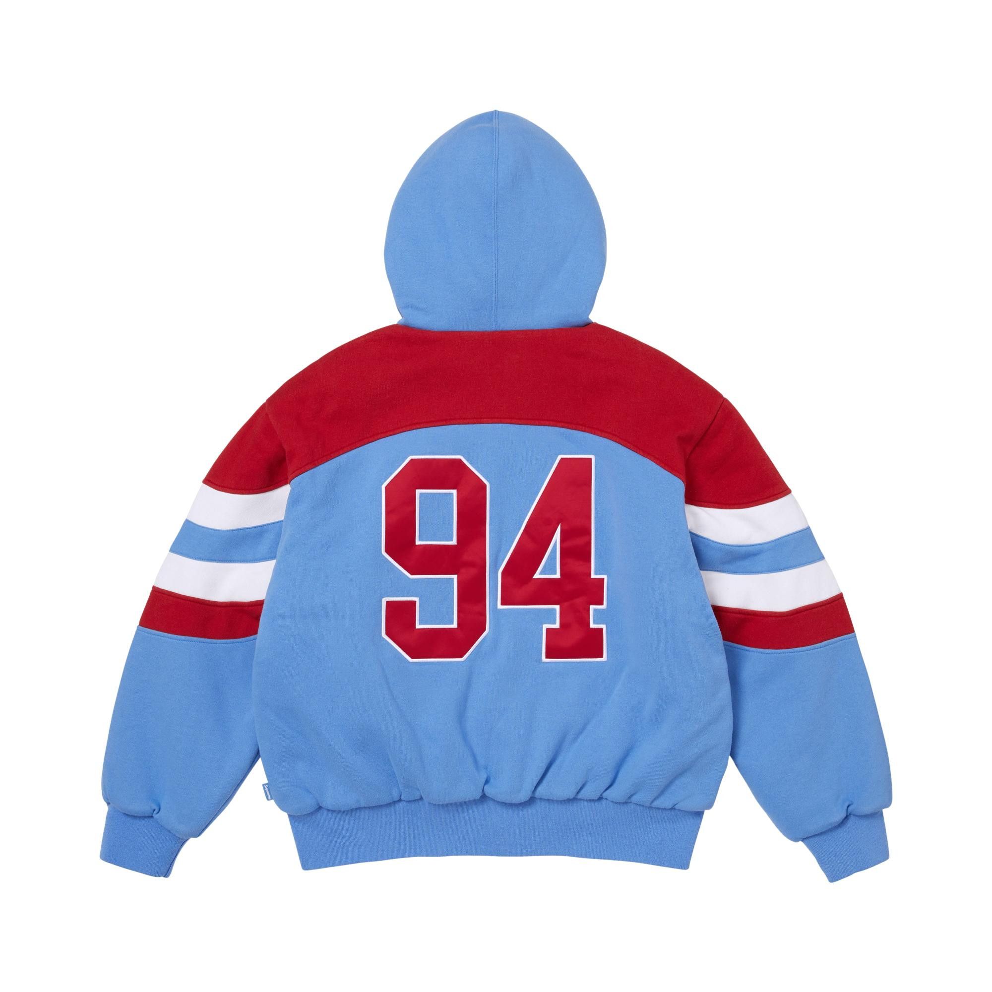 Buy Supreme Filled Zip Up Hooded Sweatshirt 'Light Blue