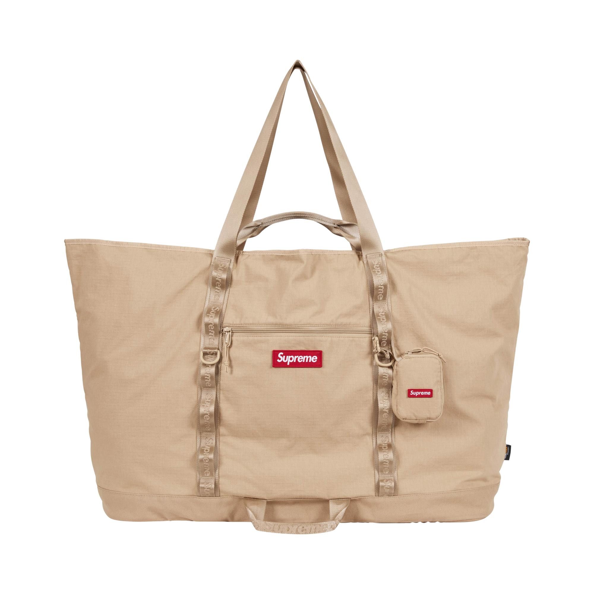 Buy Supreme X-Large Tote Bag + Utility Pouch 'Tan' - SS26B3 TAN | GOAT