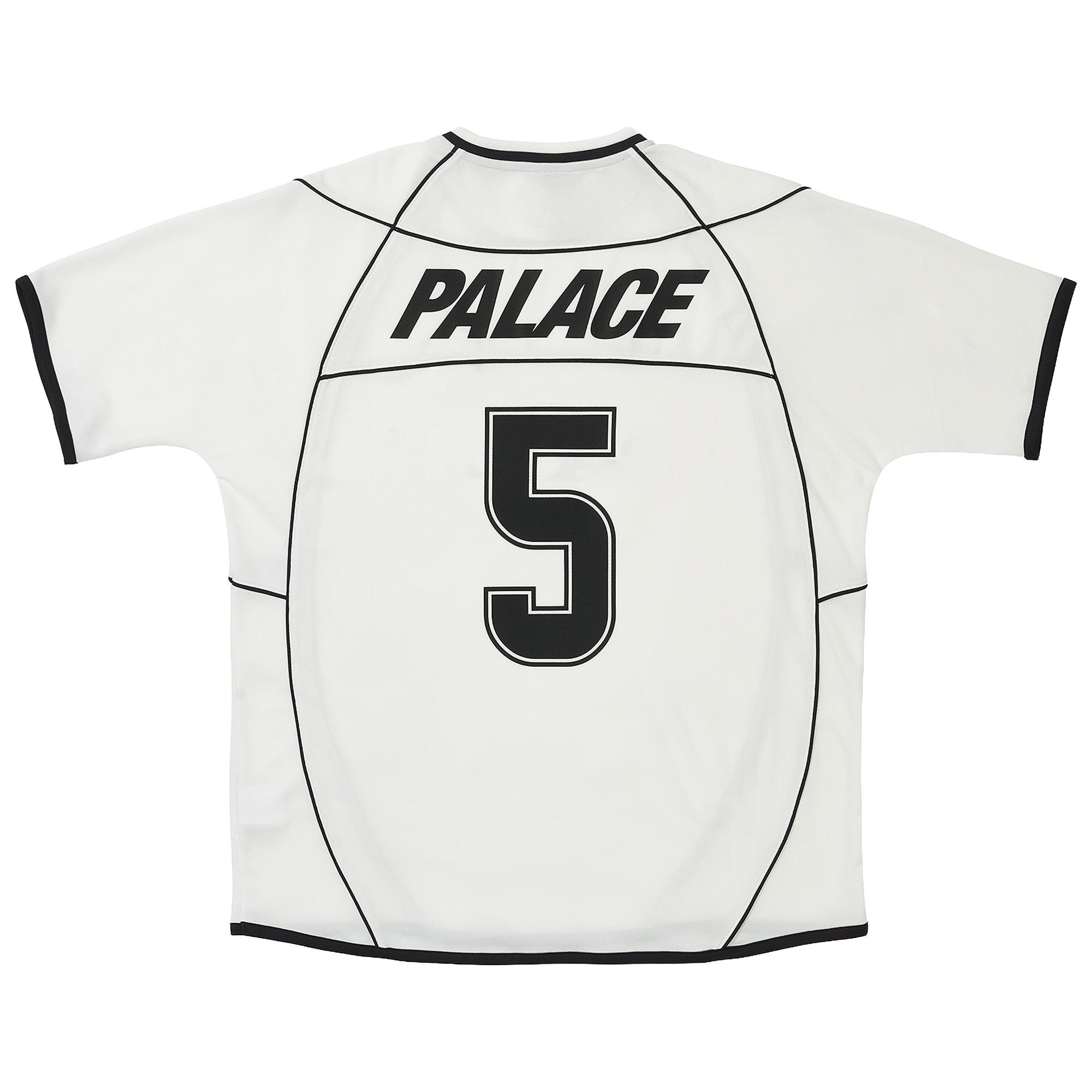 Buy Palace Pro Team Piped Jersey 'White' - P30ES017 | GOAT