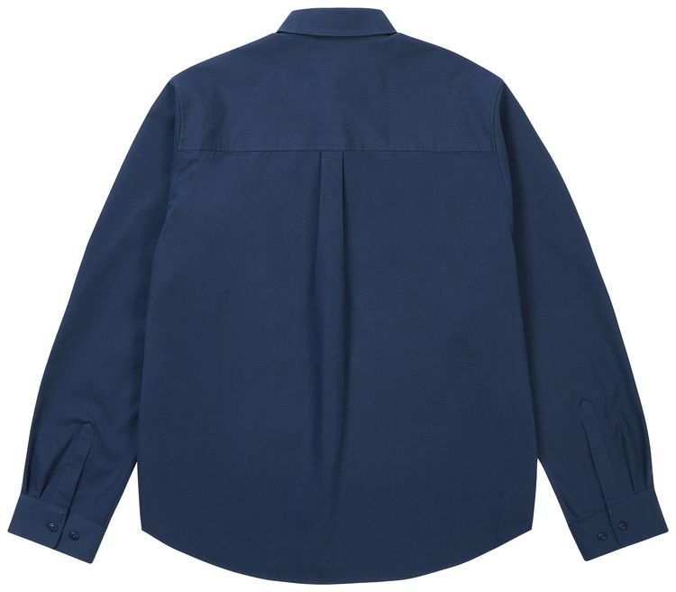 Palace Cotton Twill Overshirt Washed Blue