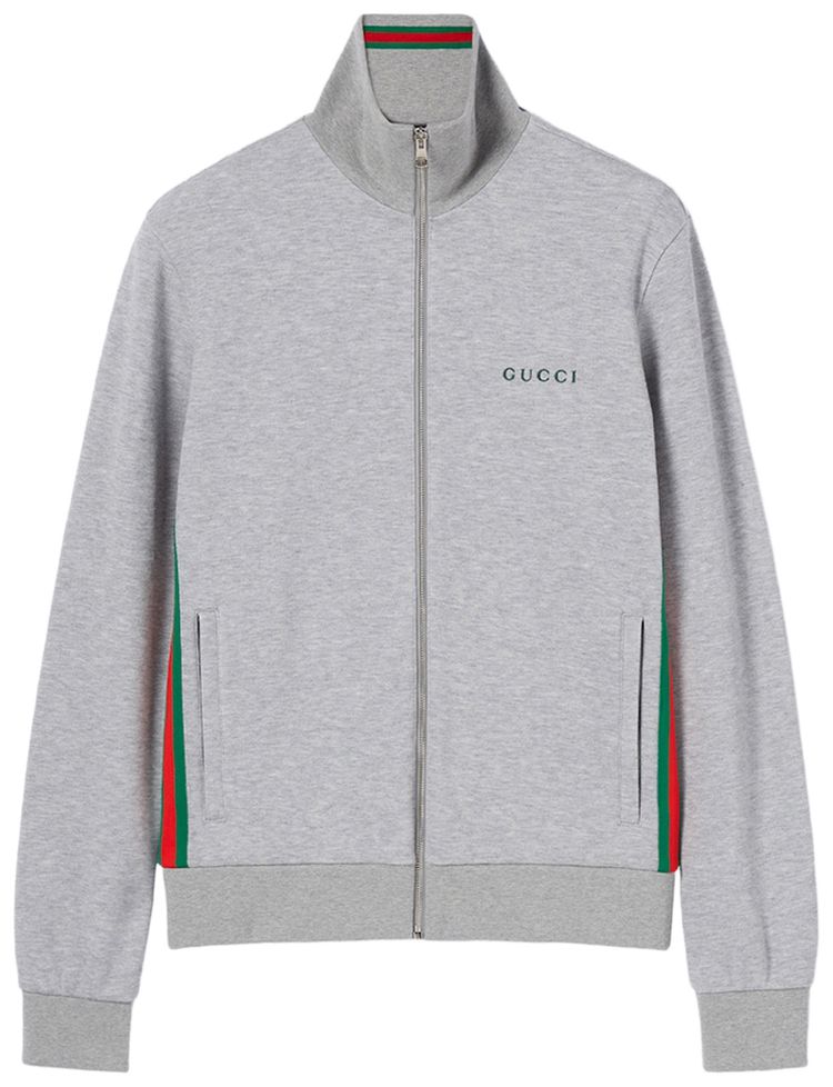 Gucci Double Piquet Zip Jacket Anthracite